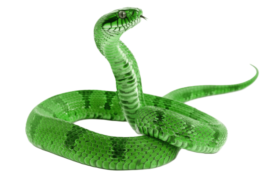 Imagen de serpiente para practicar su nombre en inglés y español.