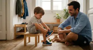Autonomía en niños pequeños para el desarrollo infantil.