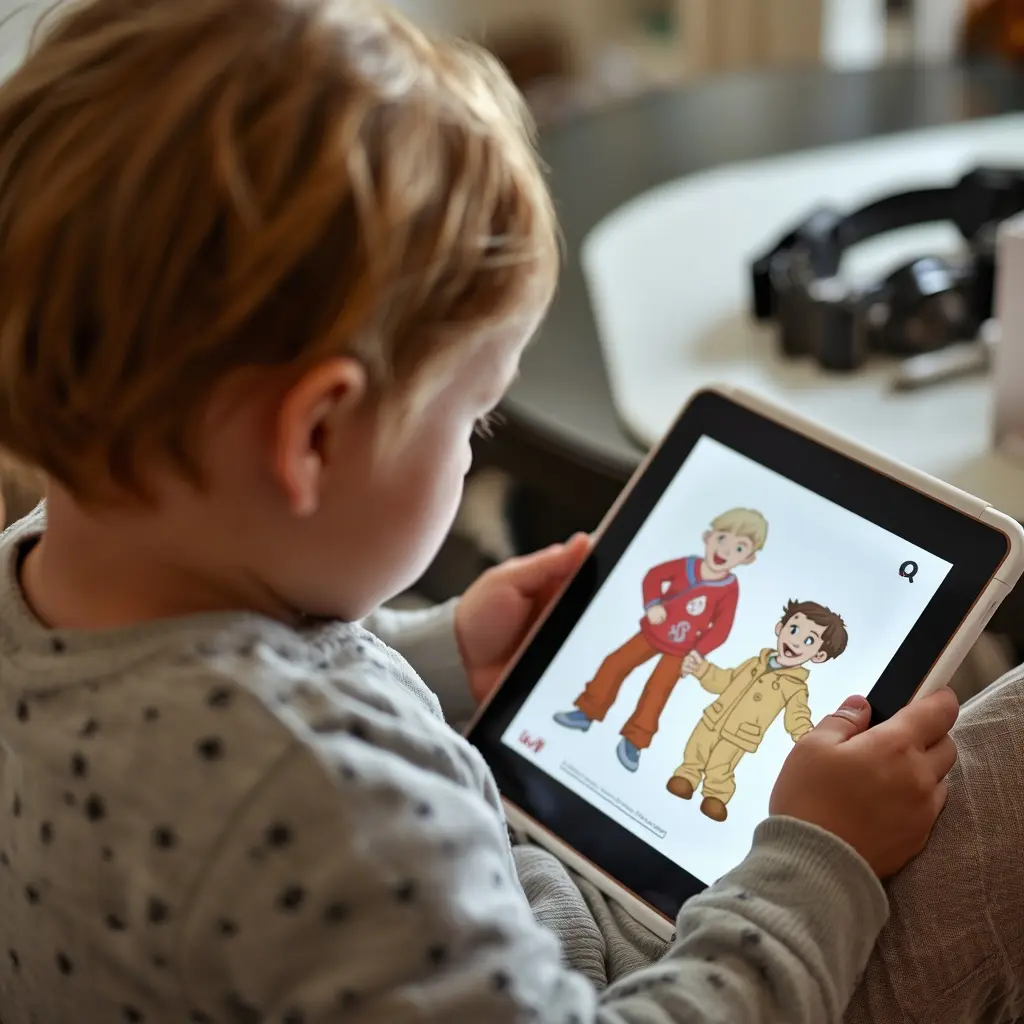 Uso de pantallas en niños pequeños