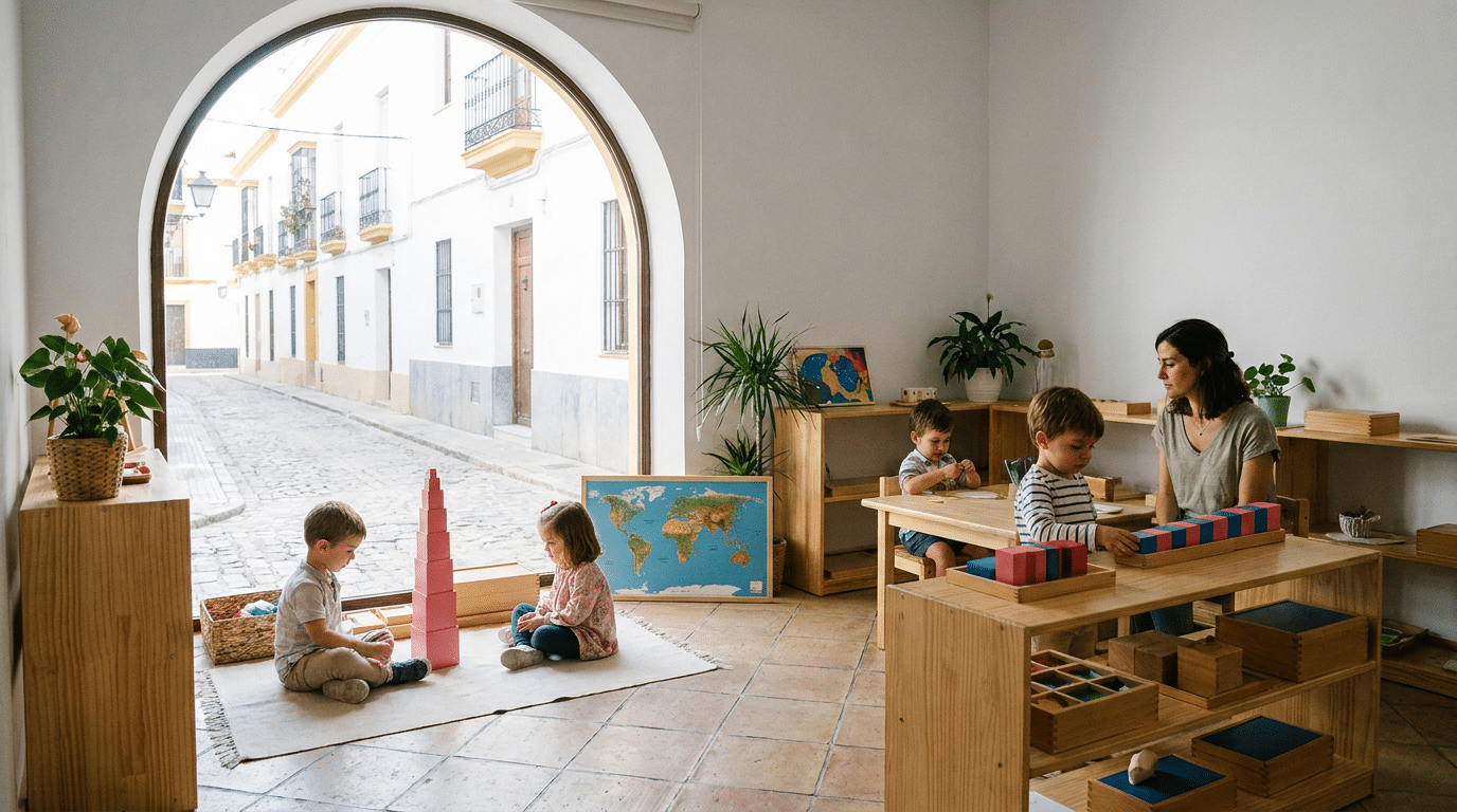 Imagen ilustrativa sobre educación infantil montessori en utrera sevilla