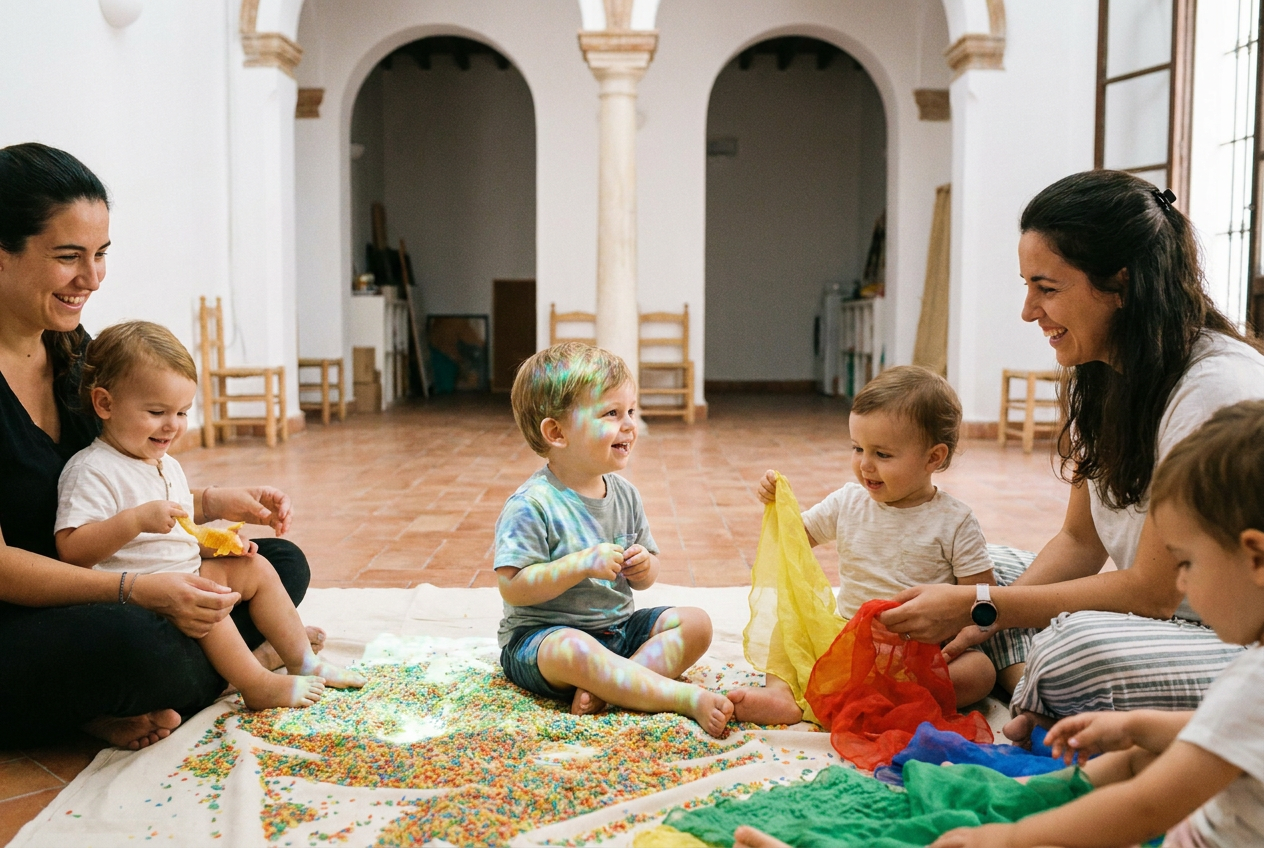 Imagen ilustrativa sobre talleres sensoriales para niños pequeños en sevilla