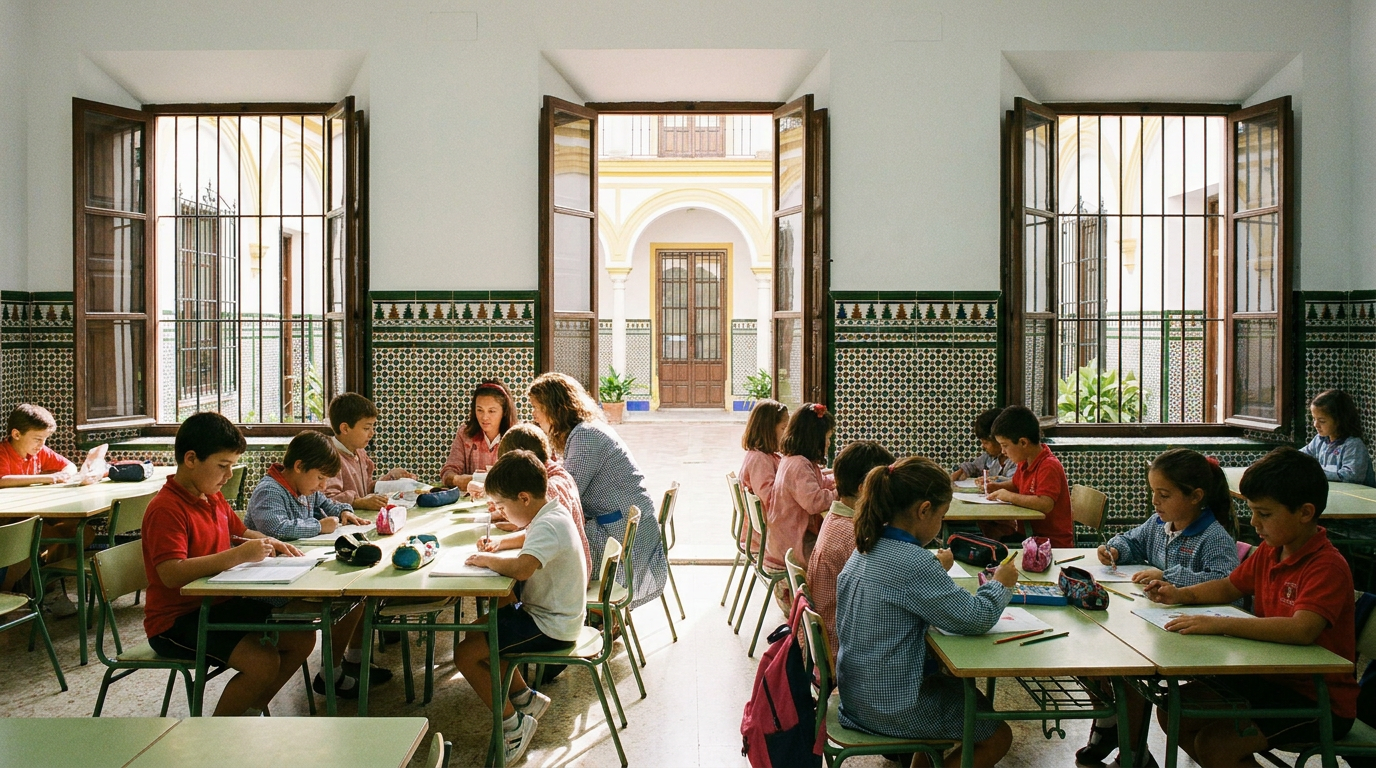 Imagen ilustrativa sobre aula matinal y tarde utrera sevilla