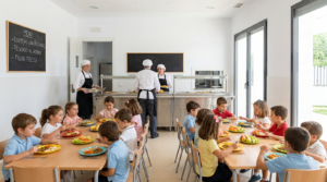 Imagen ilustrativa sobre comedor infantil con catering saludable utrera