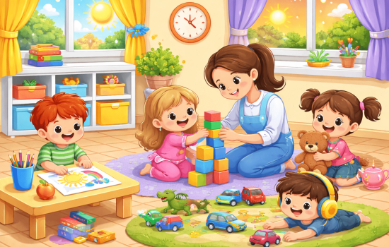 Aula matinal y aula de tarde para niños y niñas, espacio seguro con actividades educativas y acompañamiento profesional